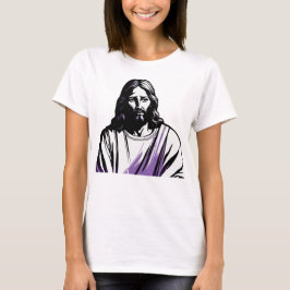 Jezus Christus Lavendel Pasen Pasen Kerstmis T-shirt