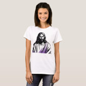 Jezus Christus Lavendel Pasen Pasen Kerstmis T-shirt (Voorkant volledig)