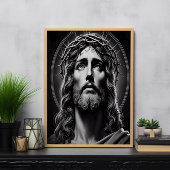 Jezus Christus' liefdevolle ogen Poster