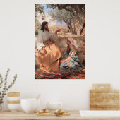 Jezus Christus Martha en Mary B Poster (Keuken)