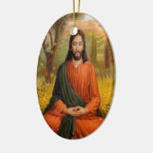Jezus Christus Meditation Keramisch Ornament (Links)