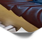 Jezus Christus met de evangeliën Orthodox Icoon Perfect Poster (Hoek)