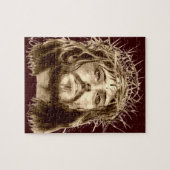 Jezus Christus met een Kroon van Thorns Legpuzzel (Horizontaal)