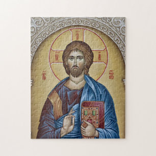 Jezus Christus met het evangeliicum Legpuzzel