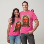 Jezus Christus met rode ogen T-shirt (Unisex)