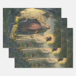 Jezus Christus, ontstaan door de Tomb, met de groe Inpakpapier Vel