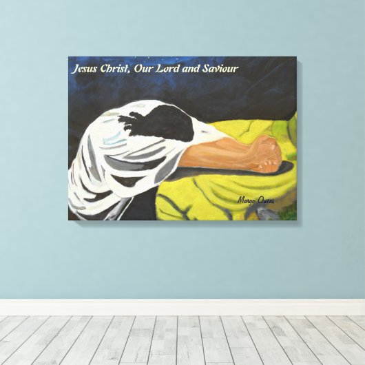 Jezus Christus, Onze Heer en Verlosser Canvas (Insitu (Houten vloer))