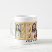 Jezus Christus op een Soda Cracker Cup Koffee Mok (Voorkant links)