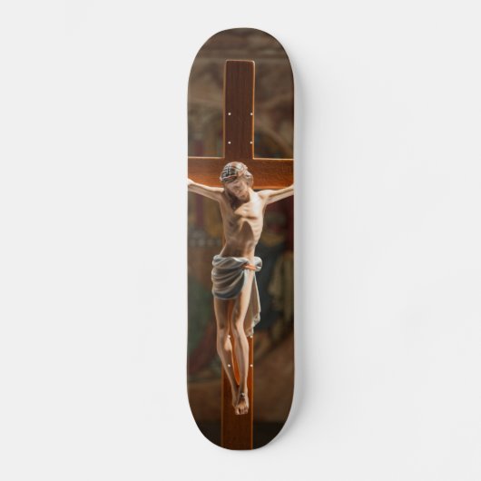 Jezus Christus op het kruis Skateboard (Voorkant)