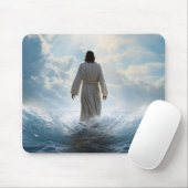 Jezus Christus op het water, Christelijk #7 Muismat (Met muis)