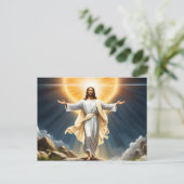 Jezus Christus opstanding Briefkaart (Staand voorkant)