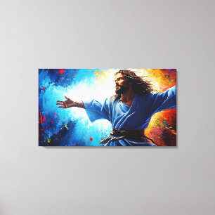 Jezus Christus opstanding Canvas Afdruk