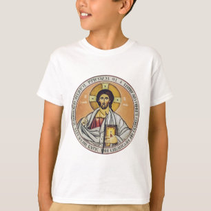Jezus Christus Pantocrator Byzantijnse icoon kunst T-shirt
