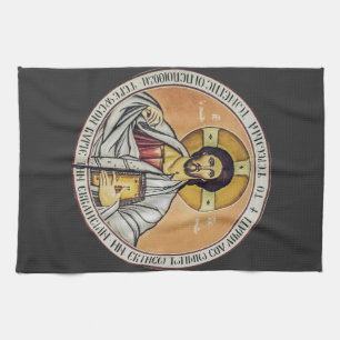 Jezus Christus Pantocrator Byzantijnse icoon kunst Theedoek