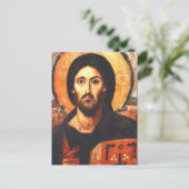 Jezus Christus Pantocrator, heerser van alle Byzan Briefkaart (Staand voorkant)