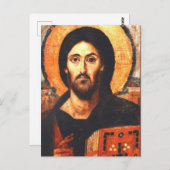 Jezus Christus Pantocrator, heerser van alle Byzan Briefkaart (Voorkant / Achterkant)