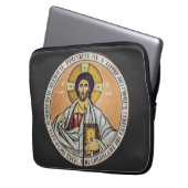 Jezus Christus Pantocrator koepel van de Kerk Laptop Sleeve (Voorkant Links)