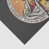 Jezus Christus Pantocrator koepel van de Kerk Tissuepapier (Detail)