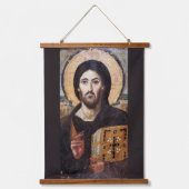 Jezus Christus Pantocrator l Orthodox Icoon Hangend Wandkleed (Voorkant)
