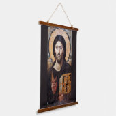 Jezus Christus Pantocrator l Orthodox Icoon Hangend Wandkleed (Gebogen)