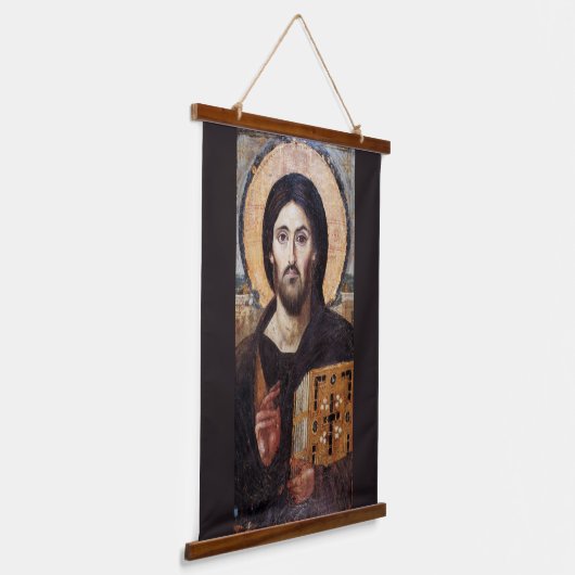 Jezus Christus Pantocrator l Orthodox Icoon Hangend Wandkleed (Gebogen)