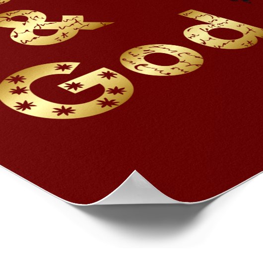 Jezus Christus Pantocrator Man en God katholiek Poster (Hoek)