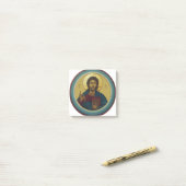 Jezus Christus Pantocrator Post-it® Notes (Op bureau)