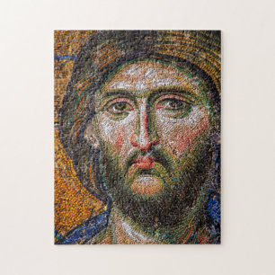  Jezus Christus Portret Medieval Mosaic Legpuzzel