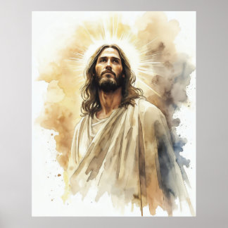 Jezus Christus Portret Poster