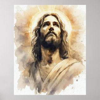 Jezus Christus Portret Poster