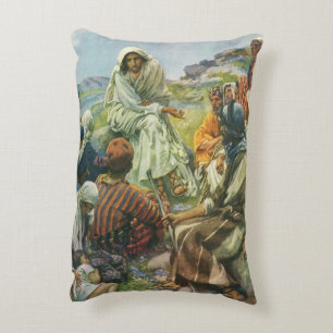 Jezus Christus Preek op de Berg, Oude Religie Accent Kussen
