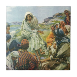  Jezus Christus Preek op de Berg, Oude Religie Tegeltje