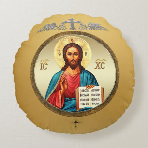 Jezus Christus Rond Kussen