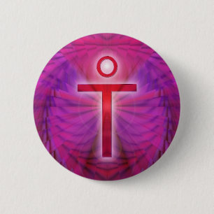 Jezus Christus Ronde Button 5,7 Cm