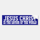 Jezus Christus: Savior Bumpersticker (Voorkant)