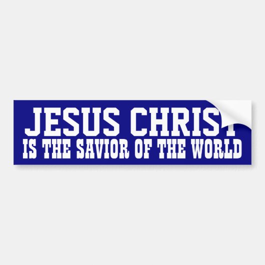 Jezus Christus: Savior Bumpersticker (Voorkant)