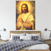 Jezus Christus Savior Canvas Afdruk (Insitu (Slaapkamer))