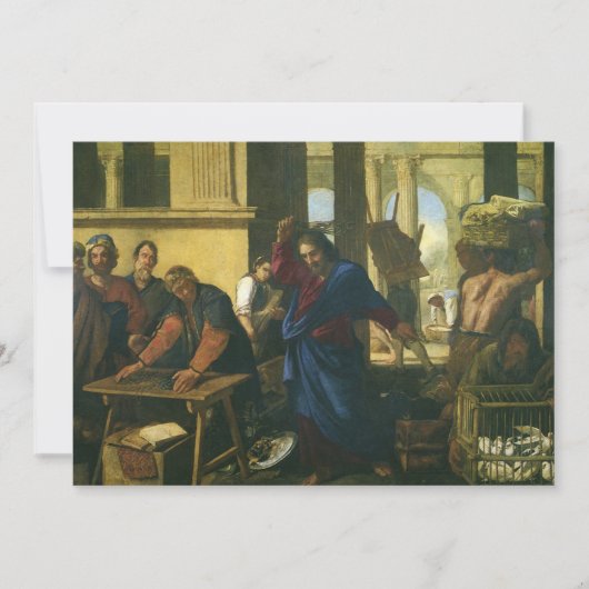 Jezus Christus schoonmaken van de tempel (Voorkant)