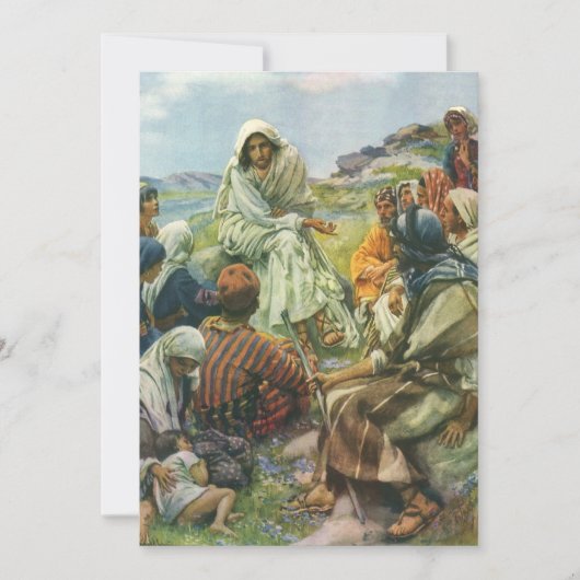 Jezus Christus Sermon op de berg,  religie (Voorkant)