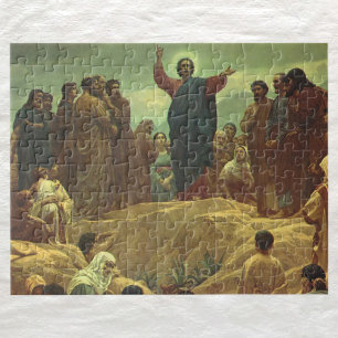 Jezus Christus Sermon op de berg, religie Legpuzzel