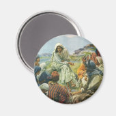 Jezus Christus Sermon op de berg,  religie Magneet (Voorkant / Achterkant)