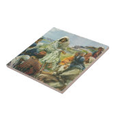 Jezus Christus Sermon op de berg, religie Tegeltje (Zijkant)