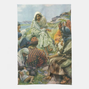 Jezus Christus Sermon op de berg,  religie Theedoek