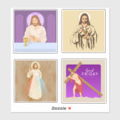 Jezus Christus setsticker Sticker (Vel)