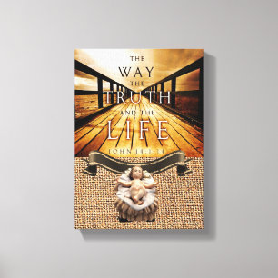 Jezus Christus Stretted Canvas Print Canvas