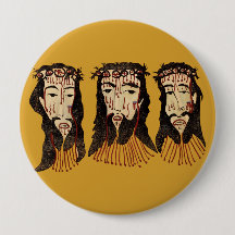 Jezus Christus Thorn Crown Folk kunst schilderen