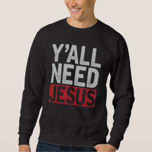 Jezus Christus toegewijde Christelijke Heer Yall h Trui