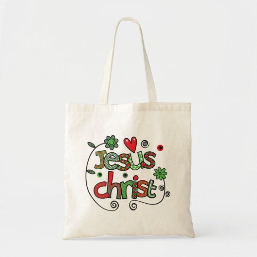 Jezus Christus Tote Bag (Voorkant)
