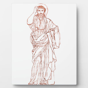 Jezus Christus van Nazareth Zoon van God Fotoplaat