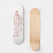 Jezus Christus van Nazareth Zoon van God Skateboard (Voorkant)